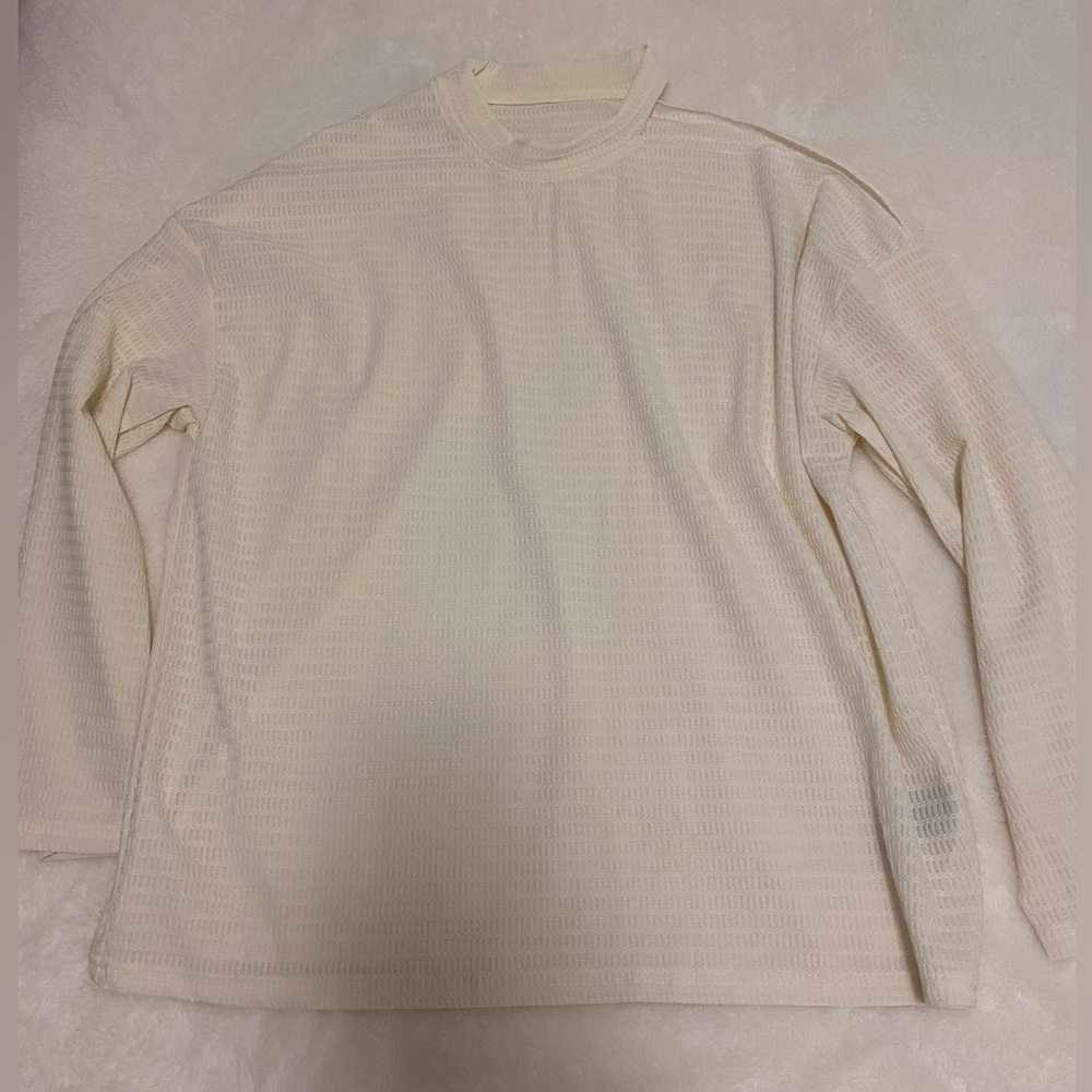 Open-shoulder Long sleeve Top